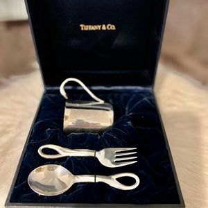 🤍Elsa Peretti Padova Baby Cup Spoon Fork Tiffany Sterling Silver 1984 🤍